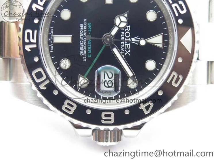 Master Black GMT A3186 Black Best II 116710LN Steel SS on Edition Bracelet 316L ROF Ceramic Dial 0422